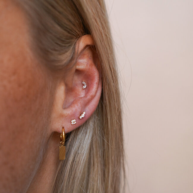 Twin Flame Piercing Titanium
