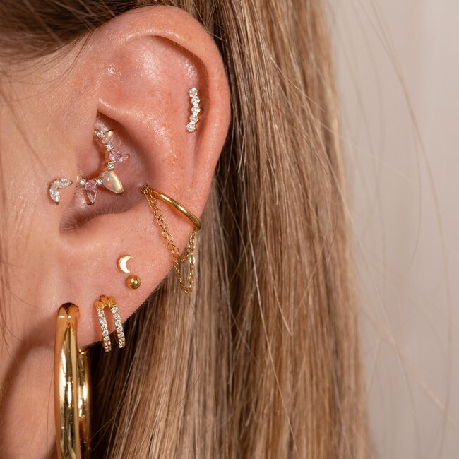 Twin Flame Piercing Titanium