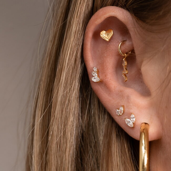 Fang & Loop Charm Titanium