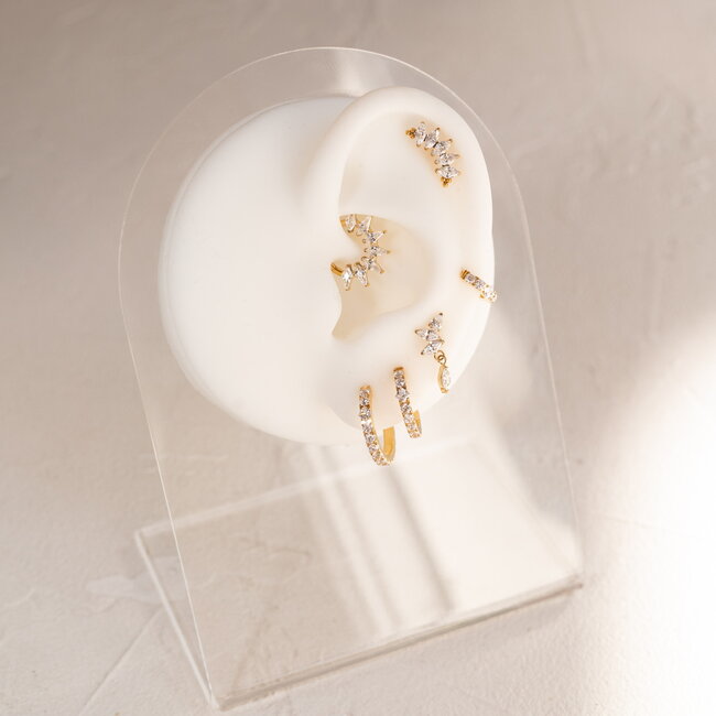 Square Click Ring Titanium