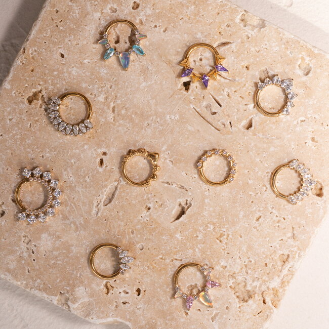 Love Affair Click Ring Titanium