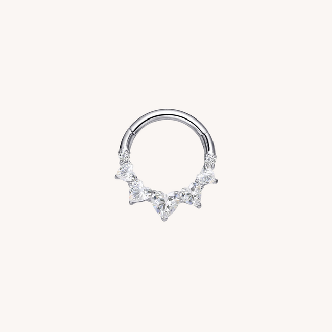 Love Affair Click Ring Titanium