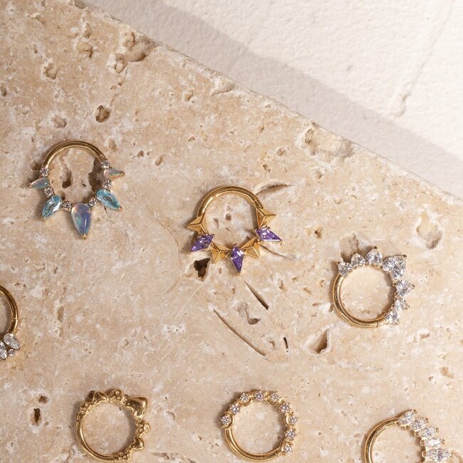 Violet Click Ring Titanium