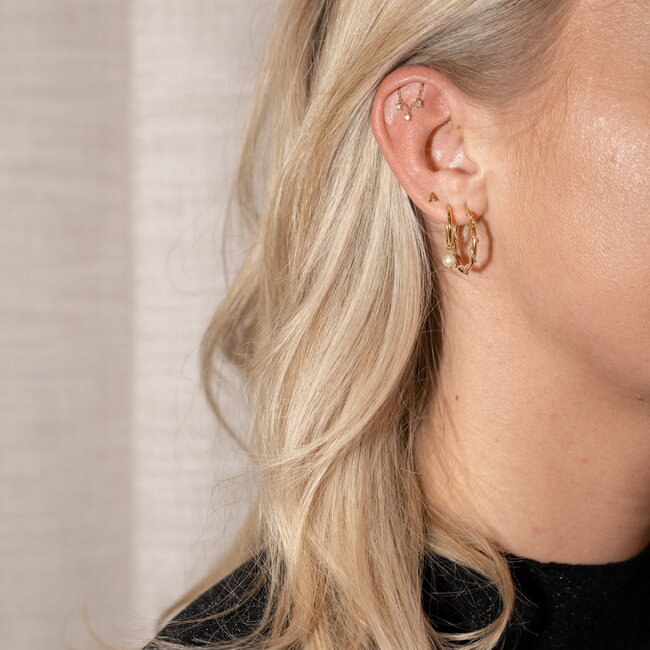 Celeste Hidden Helix Piercing 14K