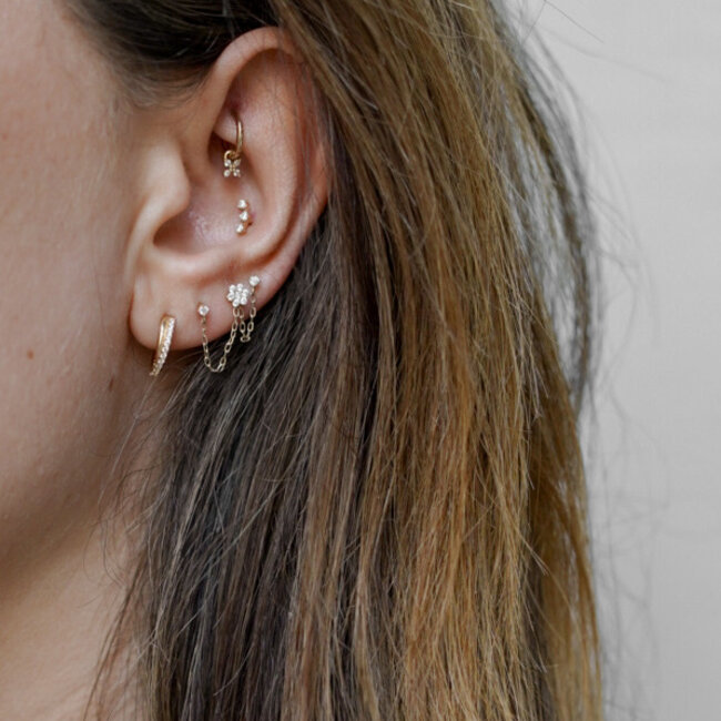 Double Vision Piercing 14K