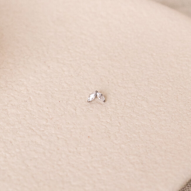 Twin Flame Piercing Titanium