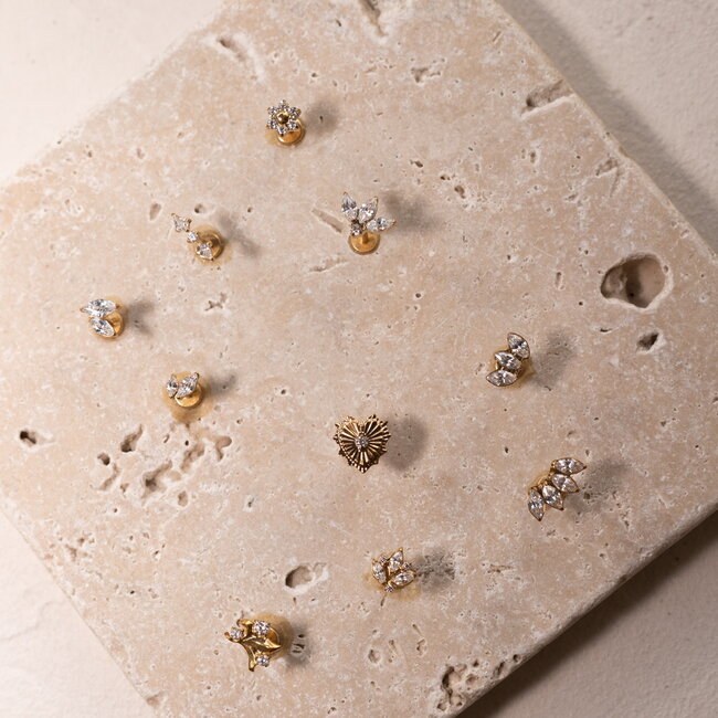 Love Burst Piercing Titanium