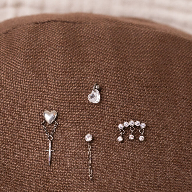 Heartblade Piercing Titanium