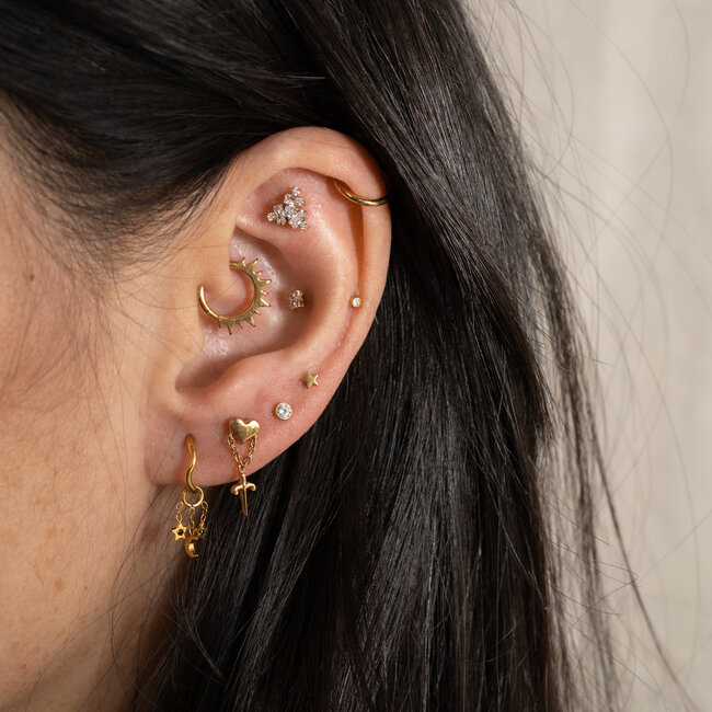 Love Triangle Piercing Titanium