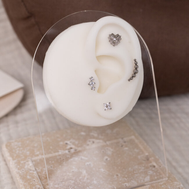 Love Burst Piercing Titanium