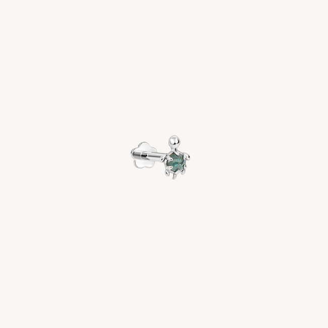 Diamond Turtle Piercing 14K