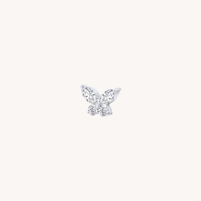 Single Butterfly Piercing Titanium