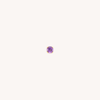 Dear Diary Amethyst Piercing 18K