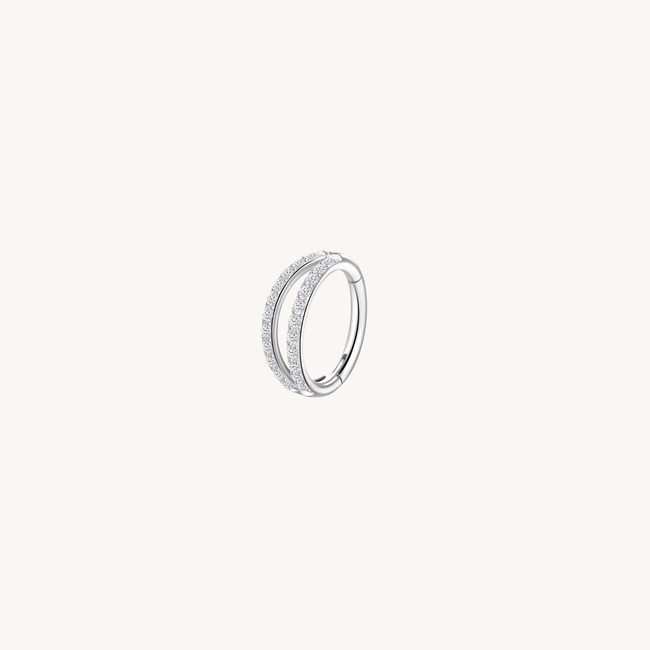 Double Trouble Click Ring Titanium