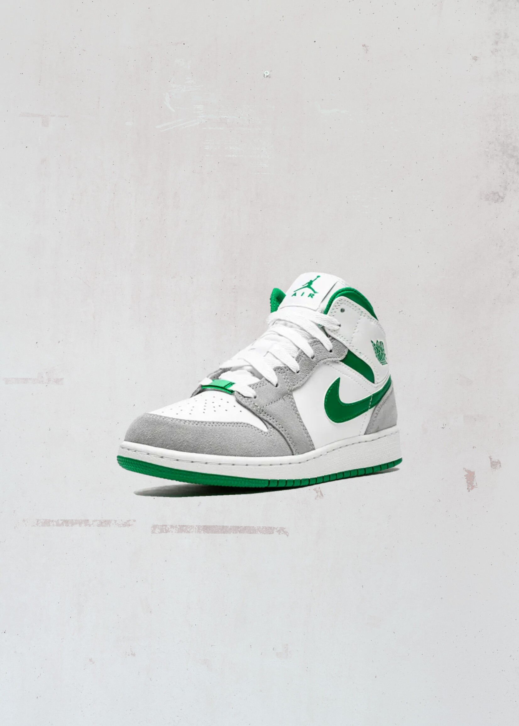 Nike Air Jordan 1 Mid Grey Green (GS)