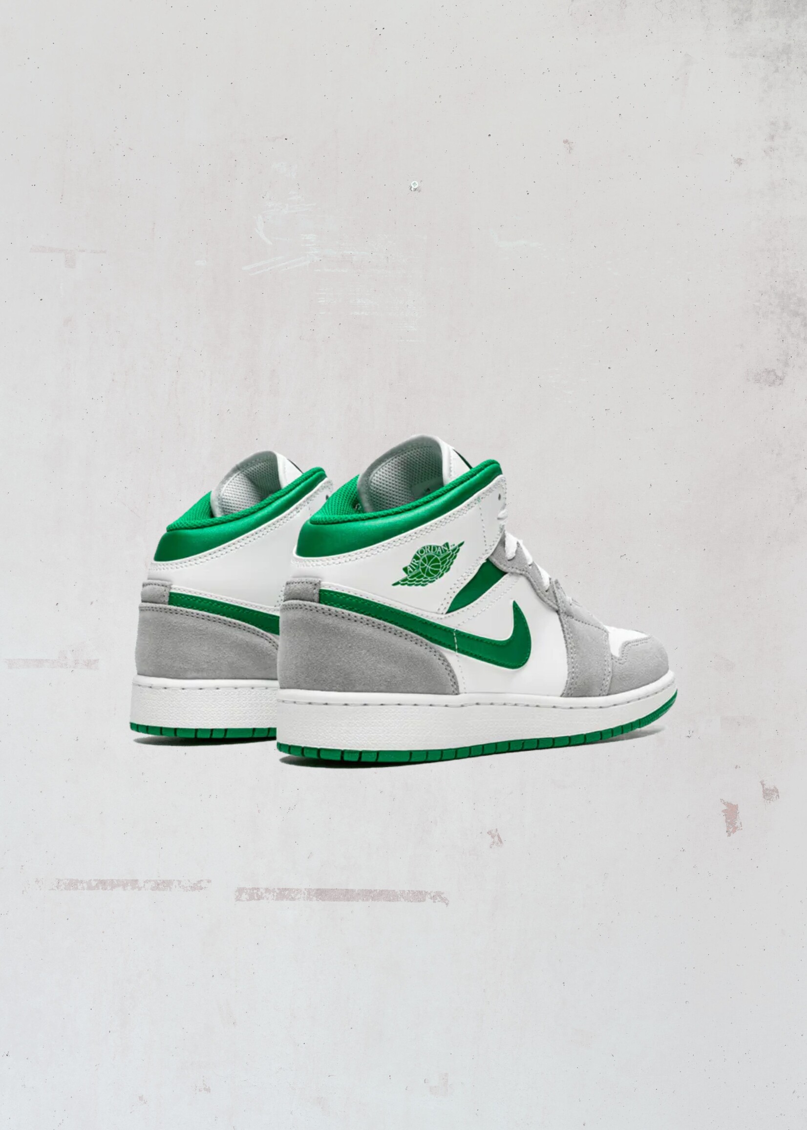 Nike Air Jordan 1 Mid Grey Green (GS)