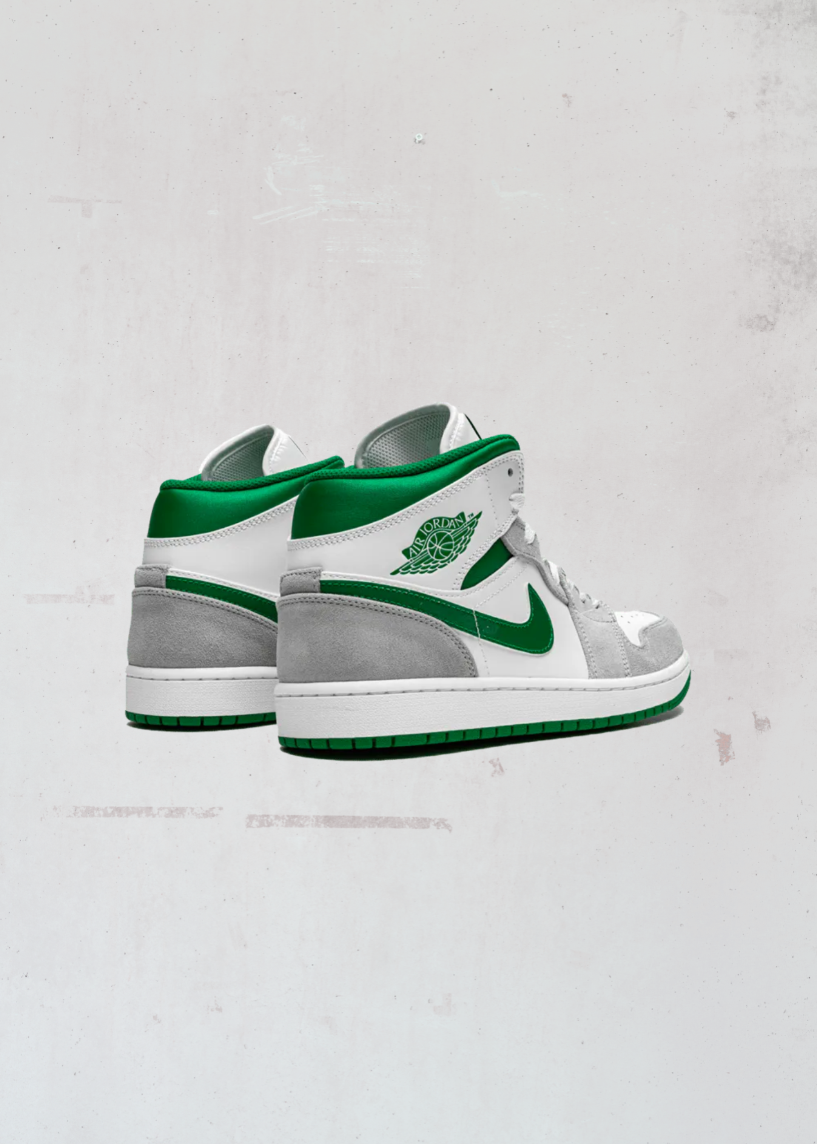 Nike Air Jordan 1 Mid Grey Green (GS)