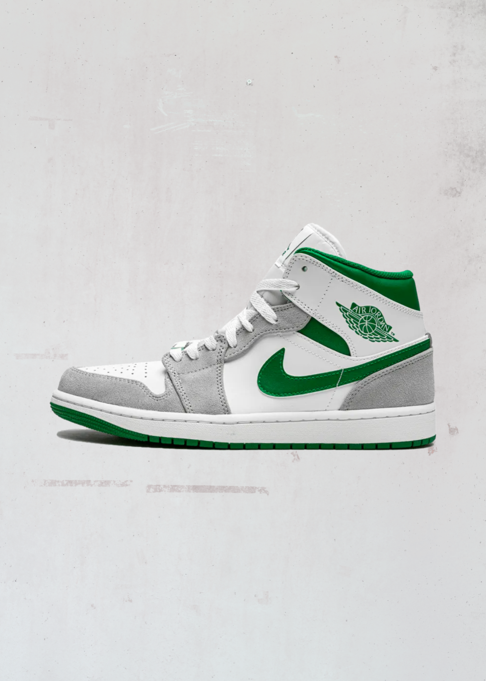 Nike Air Jordan 1 Mid Grey Green (GS)