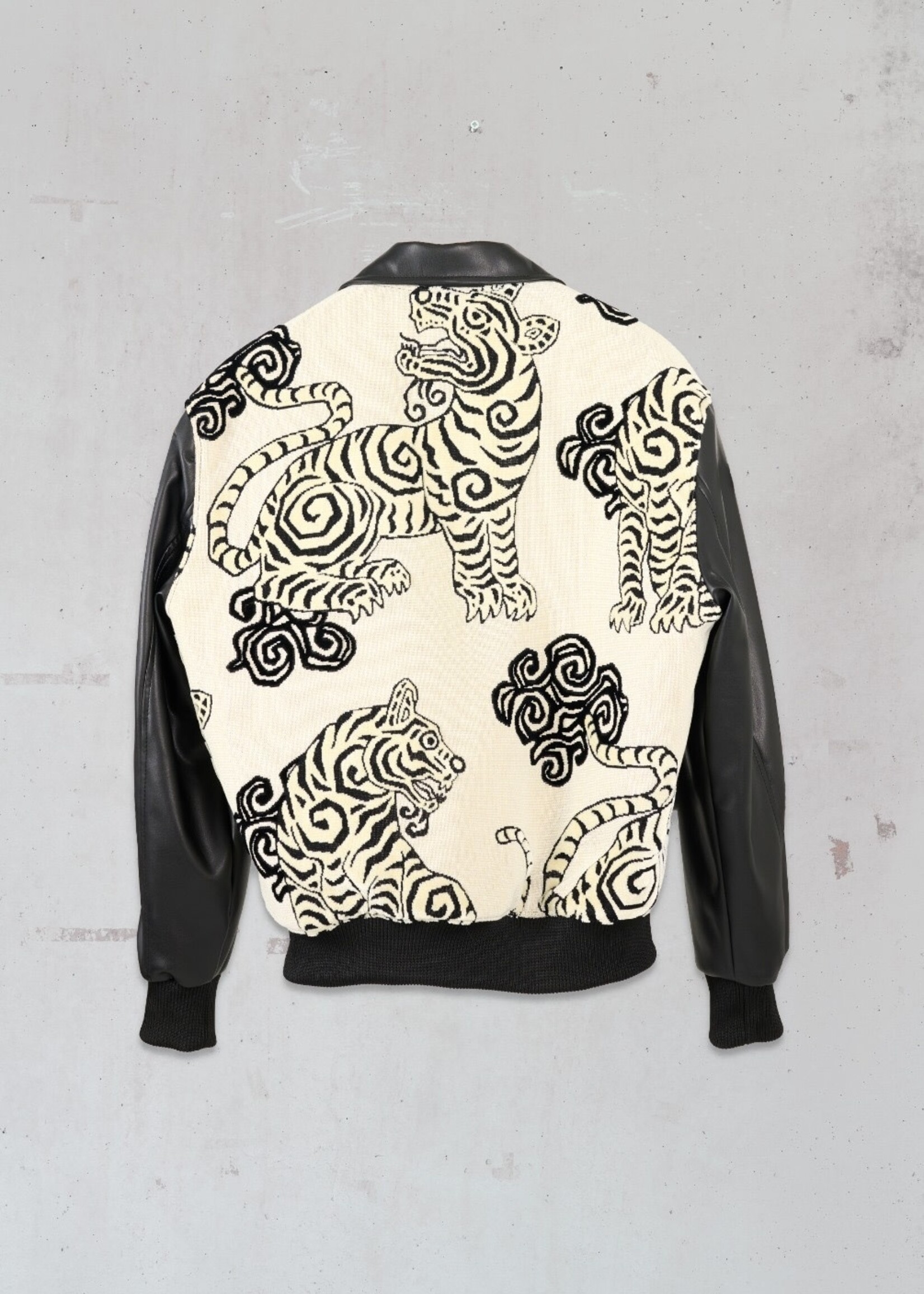 Munyé Origins MUNYÉ Leather Jacket White Tiger