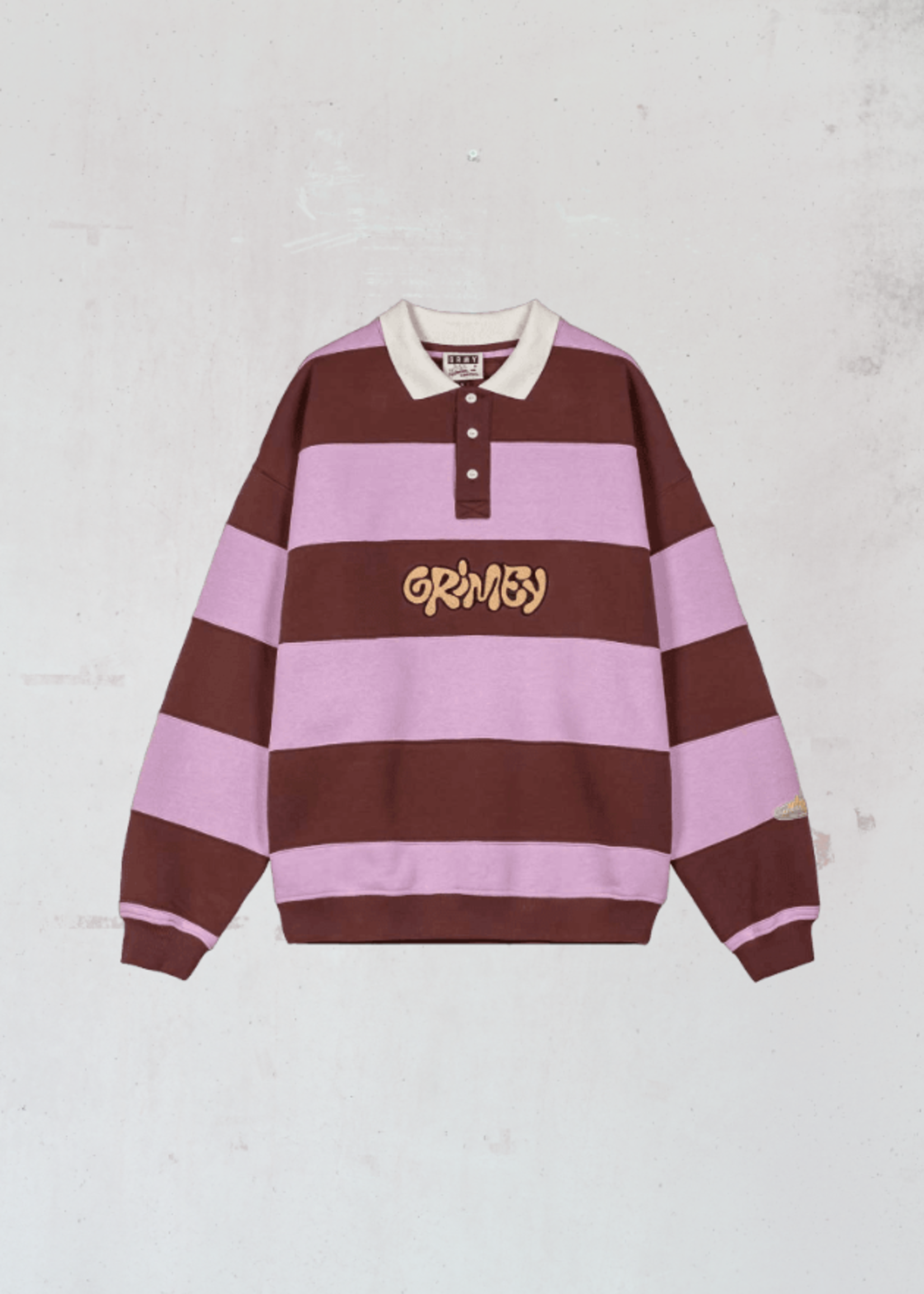 Grimey Wear Grimey Bloodsucker Stripes Polo Sweatshirt Brown