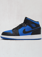 Air Jordan Air Jordan 1 Mid Black Royal Blue(GS)