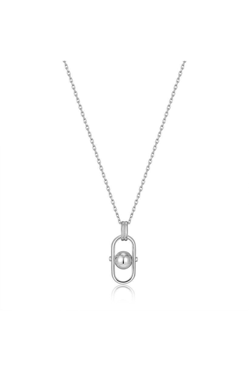 Orb Link Drop Pendant Necklace