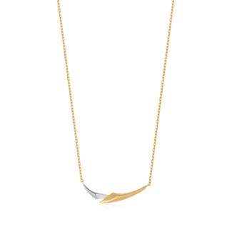 Pijlvormige schakelketting bicolor 48 cm