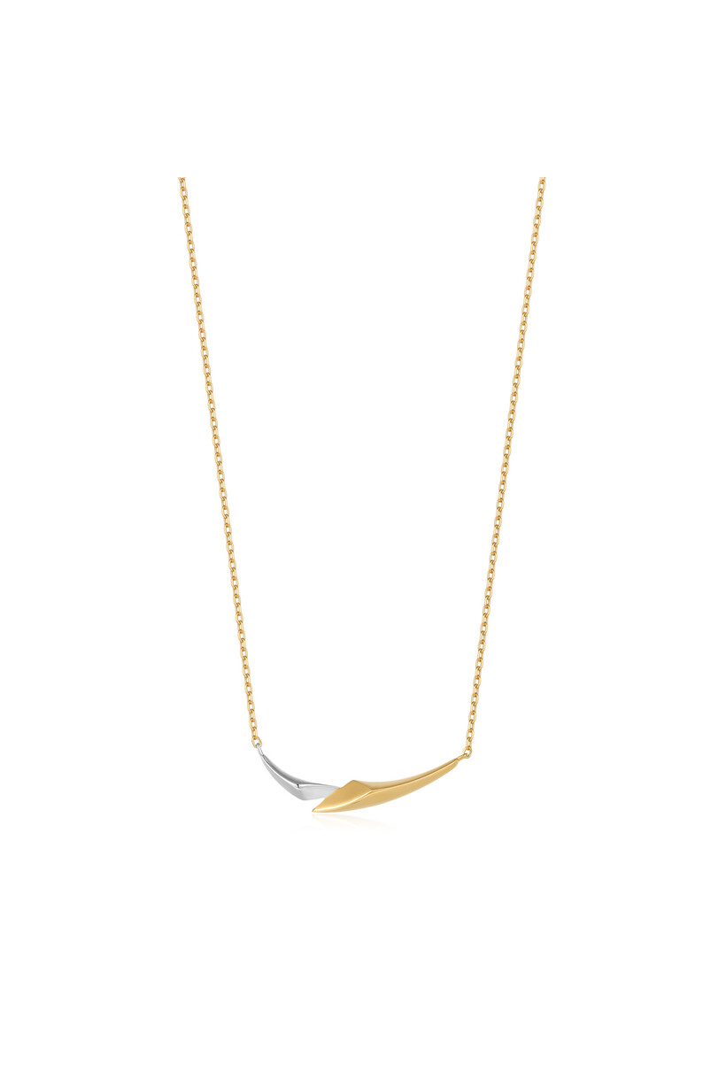 Pijlvormige schakelketting bicolor 48 cm