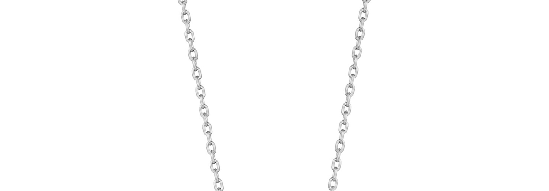 Sparkle Emblem Chain Ketting - Zilver