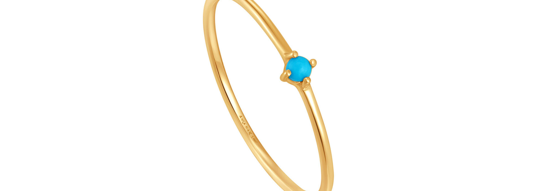 Turquoise stone ring - 14 karaat goud