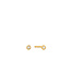 14-karaats gouden bezel oorknopjes met natuurlijke diamanten 2,5 mm