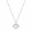 Zilveren jasseron ketting met hanger 45 cm
