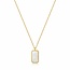 Goudvergulde anker ketting met hanger 40 cm