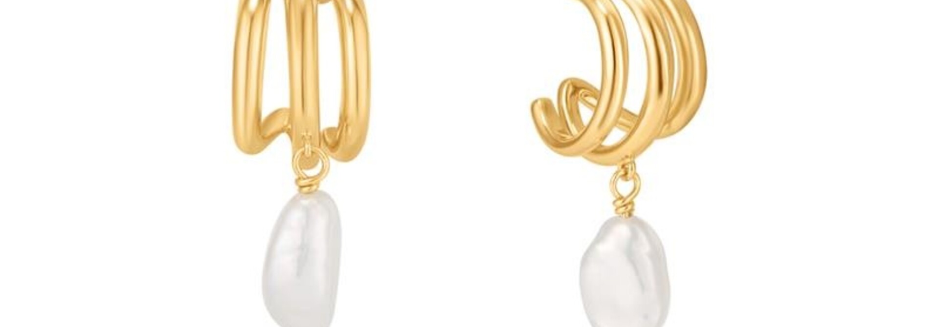 Triple Mini Oorringen - Gold plated