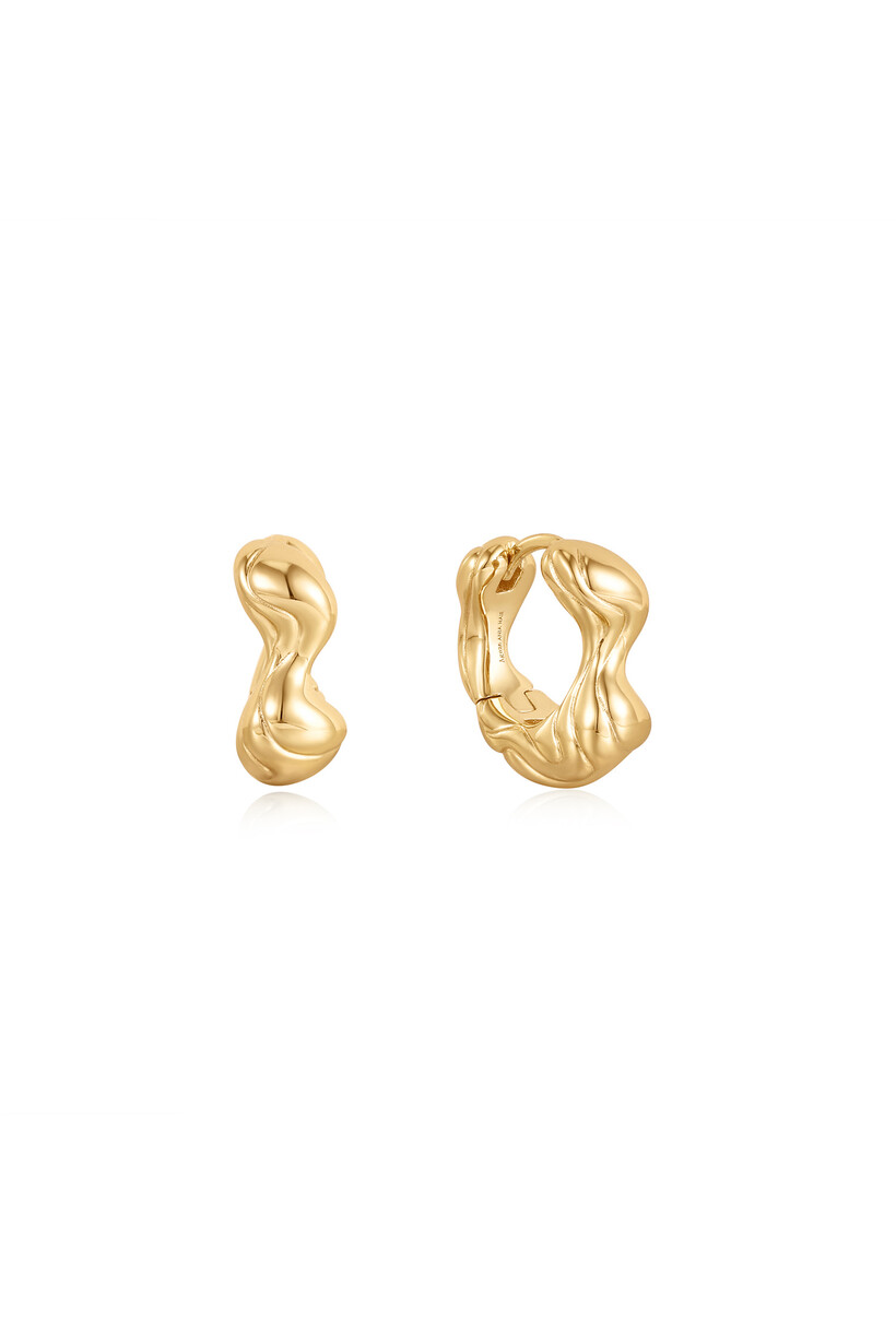 Twisted Wave Thick Hoop Earrings