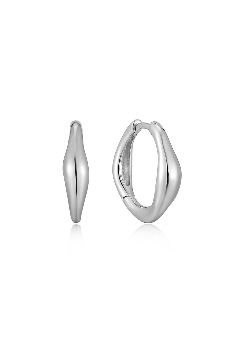 Wave Huggie Hoop Earrings