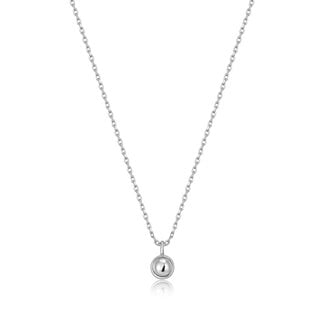 Anker ketting met hanger zilver 4,5 cm
