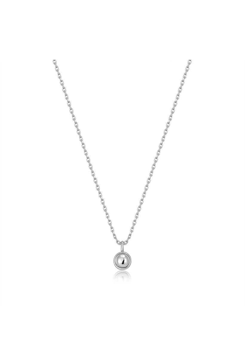 Anker ketting met hanger zilver 4,5 cm