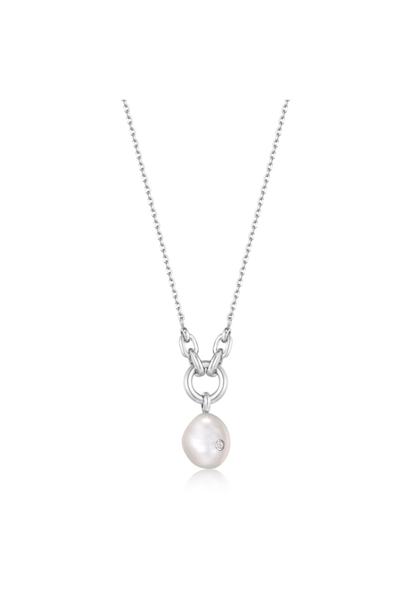 Pearl Sparkle Pendant Necklace