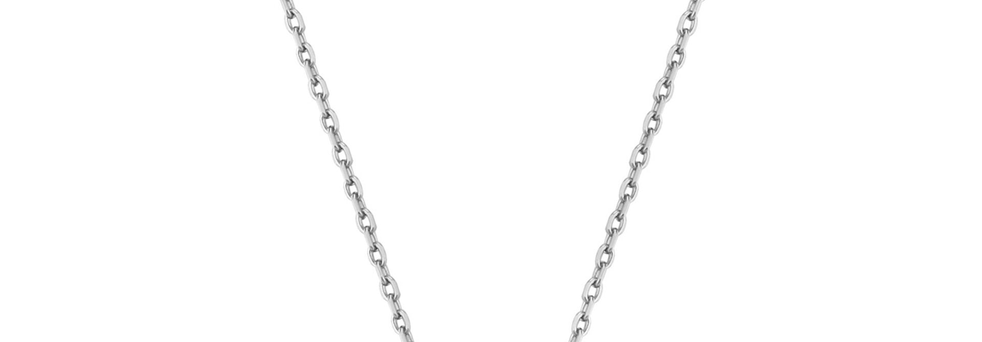 Smooth Twist Pendant Ketting - Zilver