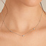Zilveren gedraaide schakelketting 45 cm