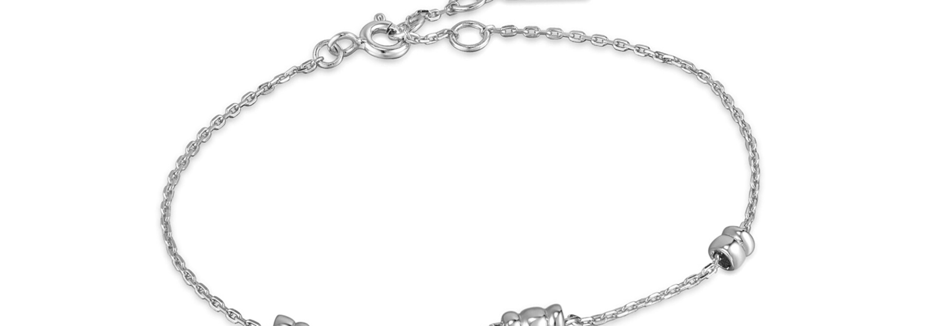 Smooth Twist Chain Armband - Zilver