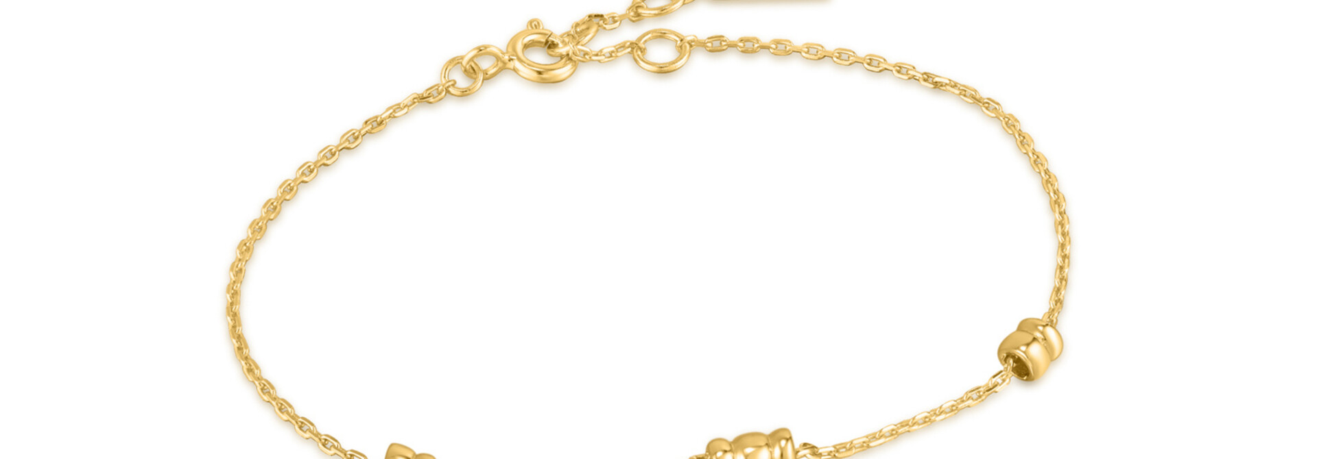 Smooth Twist Chain Armband - Gold plated