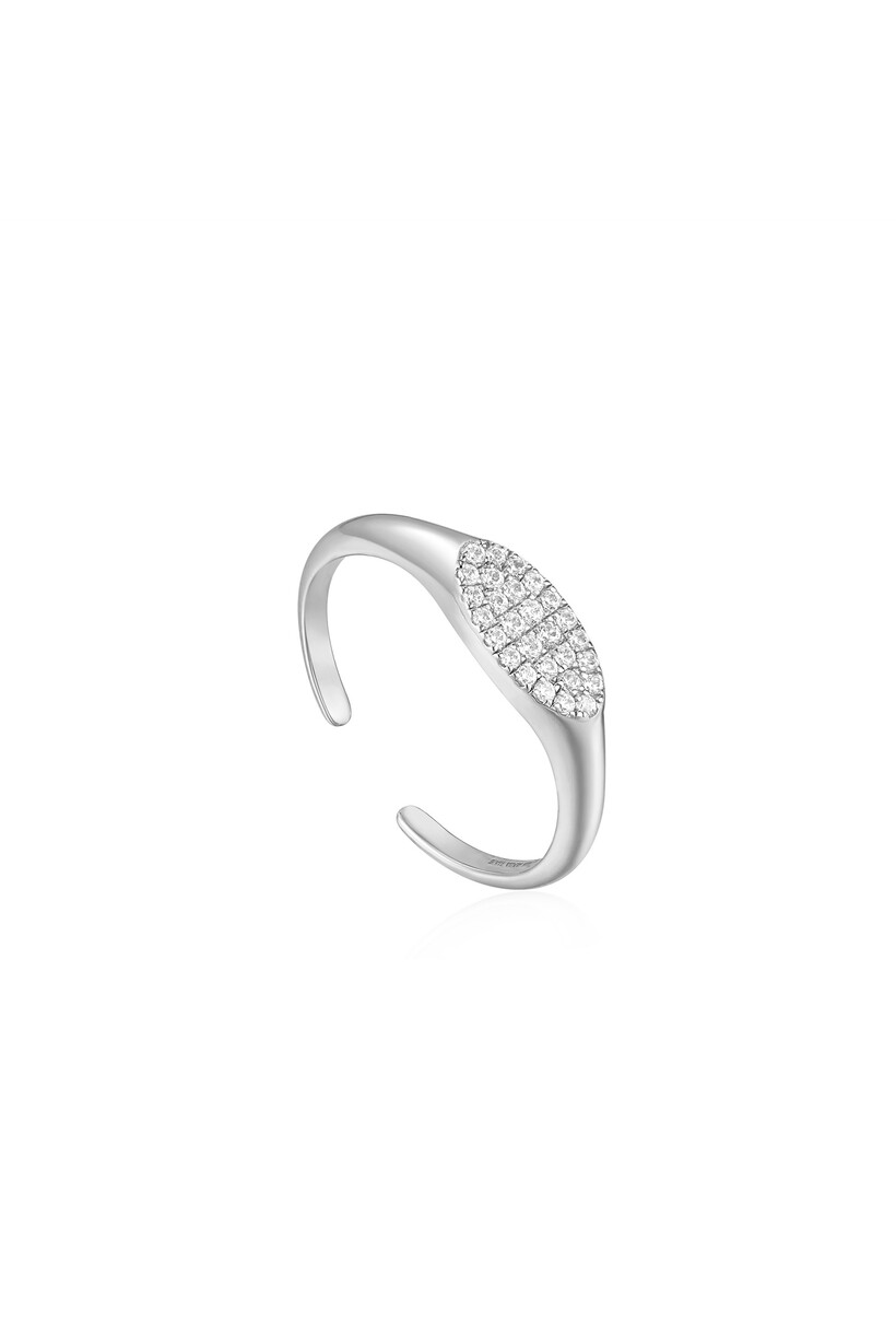Glam Adjustable Signet Ring