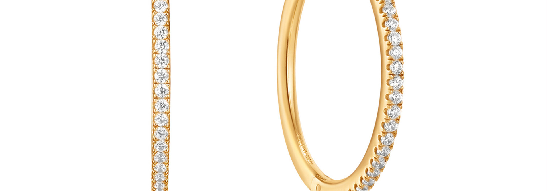 Glam Oorringen - Gold plated