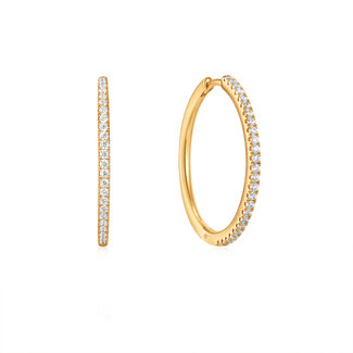 Oorring goudverguld 23 mm
