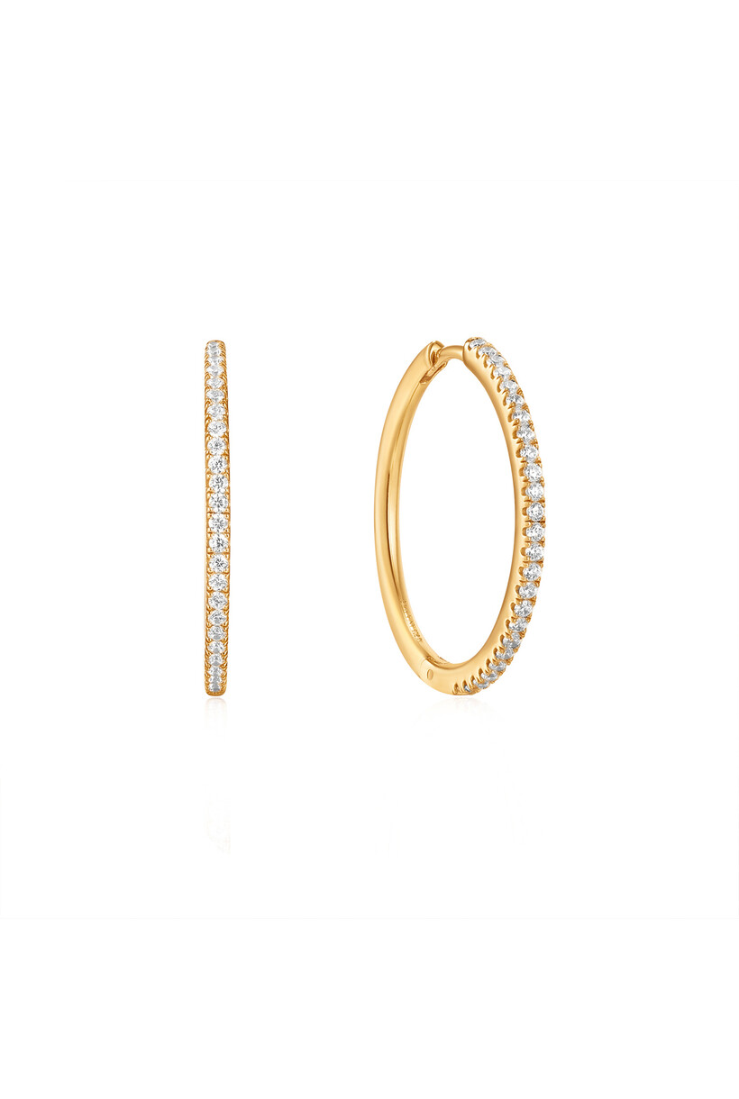 Oorring goudverguld 23 mm