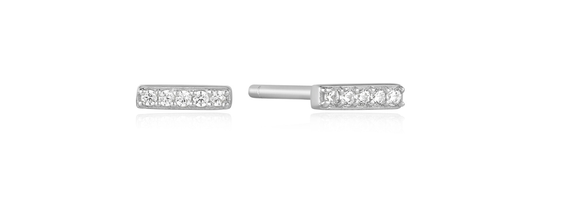 Glam Bar Studs - Zilver