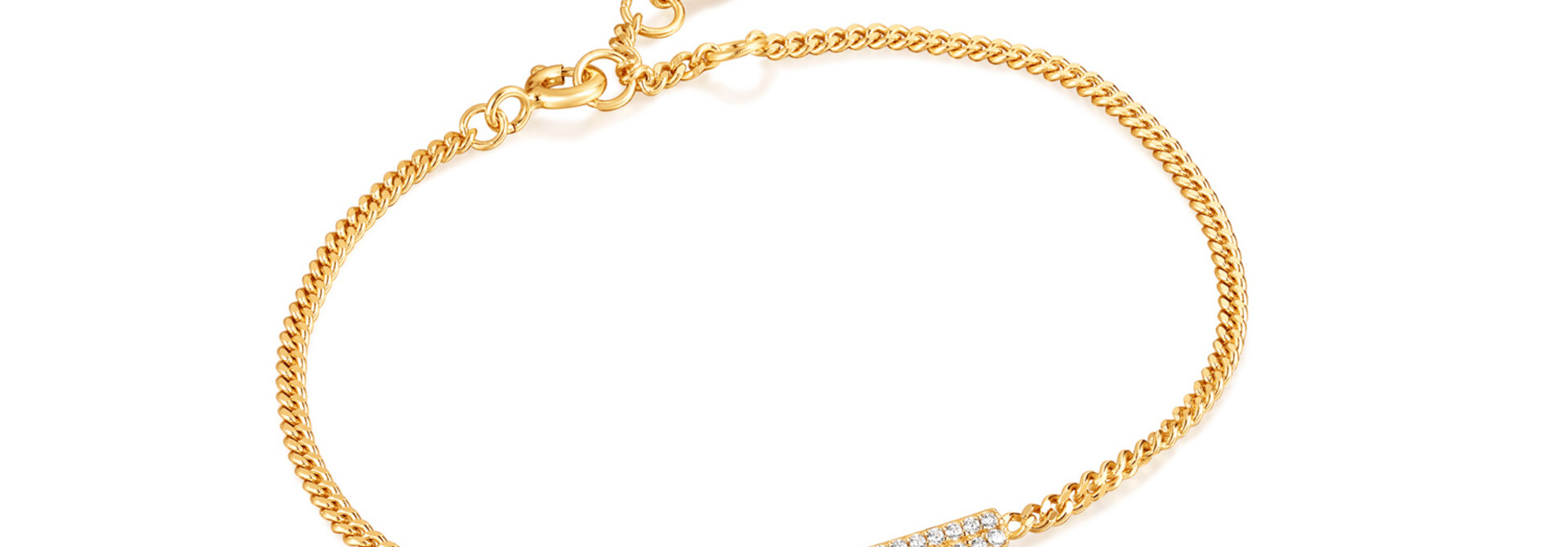 Glam Bar Armband - Gold plated