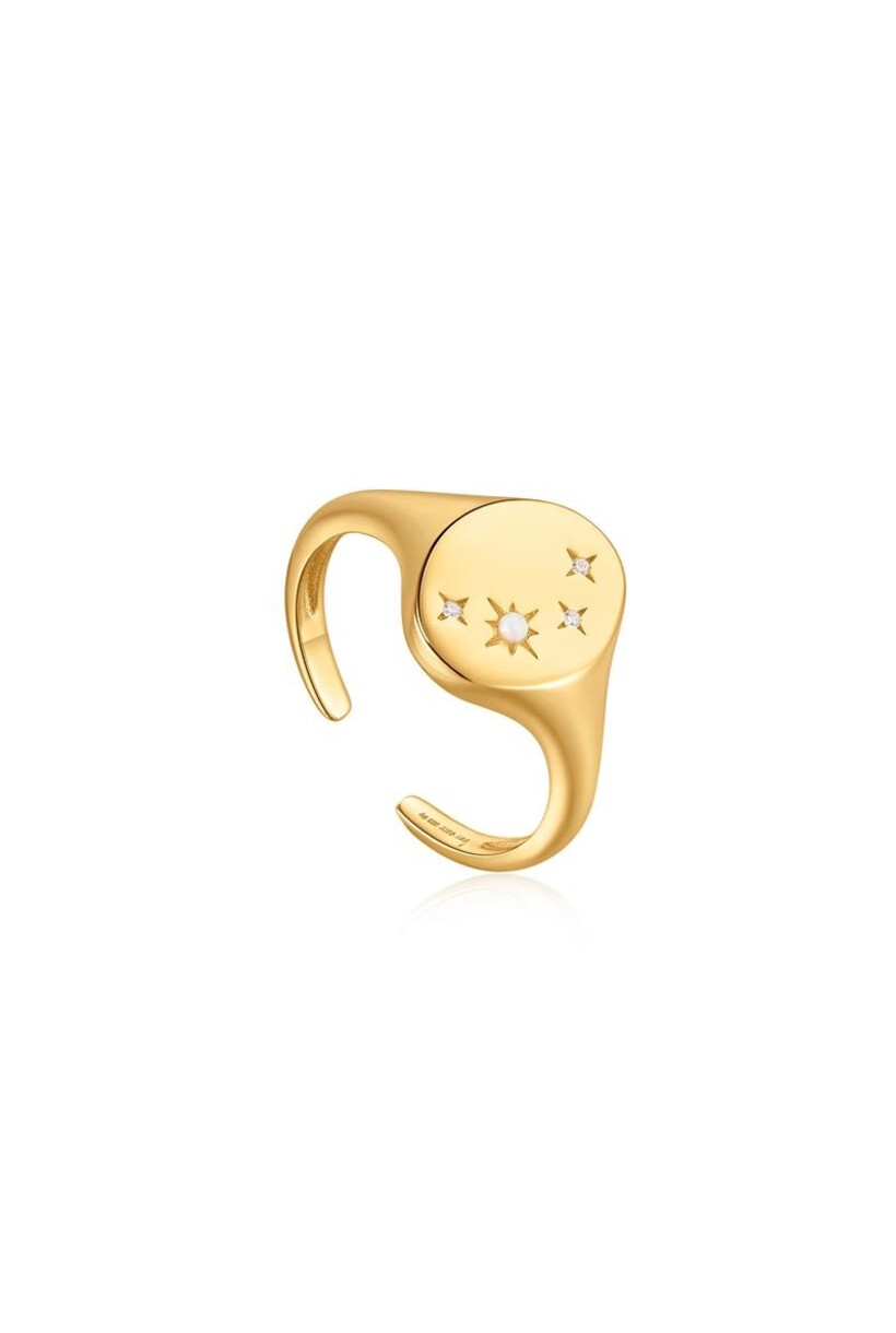Minimalistische ring goudverguld one-size